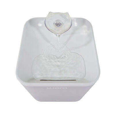 Wero Akıllı Kedi Köpek Su Şelalesi Su Pınarı Su Sebili Otomatik Su Temizleme WiFi Uv 2,2 Lt Beyaz 