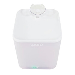 Wero Akıllı Kedi Köpek Su Şelalesi Su Pınarı Su Sebili Otomatik Su Temizleme WiFi Uv 2,2 Lt Beyaz - Thumbnail