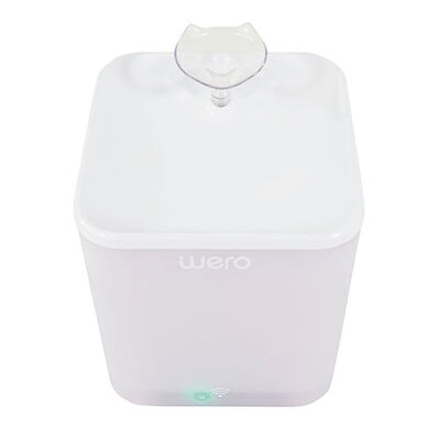 Wero Akıllı Kedi Köpek Su Şelalesi Su Pınarı Su Sebili Otomatik Su Temizleme WiFi Uv 2,2 Lt Beyaz 