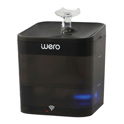 Wero Akıllı Kedi Köpek Su Şelalesi Su Pınarı Su Sebili Otomatik Su Temizleme WiFi Uv 2,2 Lt Siyah 