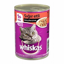 Whiskas - Whiskas Gravy Soslu Sığır Etli Yetişkin Kedi Konservesi 400 Gr 