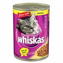 Whiskas - Whiskas Gravy Soslu Tavuklu Yetişkin Kedi Konservesi 24 Adet 400 Gr 