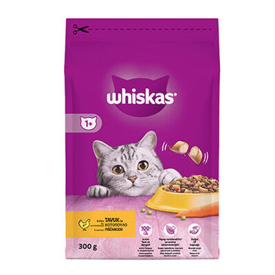 Whiskas Tavuklu ve Sebzeli Yetişkin Kedi Maması 300 Gr 