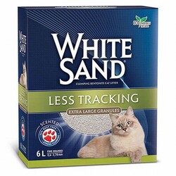 White Sand - White Sand Less Tracking Cat Litter Hızlı Topaklanan Kedi Kumu 6 Lt 